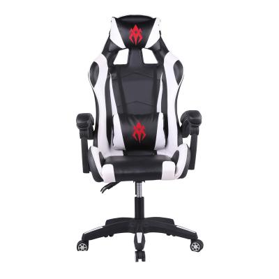 China Convertible Genuine Leather With Wheels Swivel Ergonomic Computer Gaming Chair Customized Style Furniture Powder Weight Fiber for sale