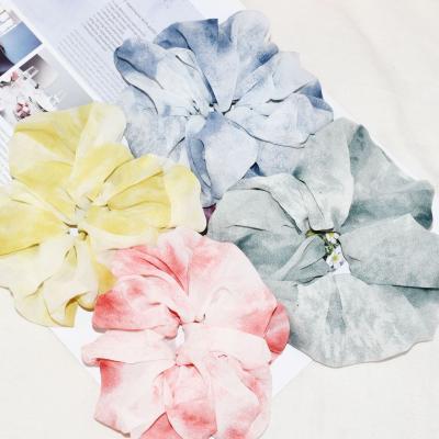 China New Environmentally Friendly Spring And Summer Wind Chiffon Hair Scrunchies Accessories Girls Hair Scrunchies Large for sale