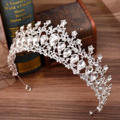 China Topper Custom High Quality Vintage Birthday Hair Accessory Environmental Friendly Jewelry Wedding Tiara Crown Bridal Hair Crown Pageant for sale