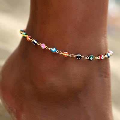 China Popular Fashion Fashion Eye Charming Anklets For Women Boho Style Beach Anklet Bracelet Anklets Foot Jewelry for sale