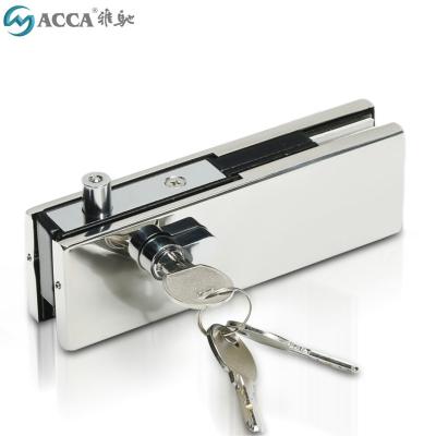 China Glass Door Lock Patch Fitting Top Lock Mix Connected With Overpanel Patch en venta