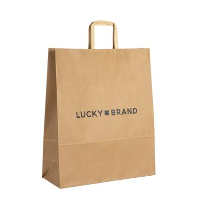 China Handmade High Quality Custom Printed Your Own Logo Clothing Food Paper Bag Environmentally Friendly Reusable Shopping for sale