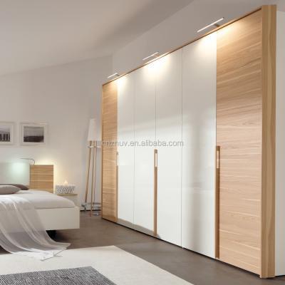 China ZHIHUA wooden almirah bedroom wardrobe fancy design with shelves for sale