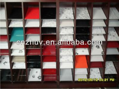 China Quartz 1mm Thickness Artificial Acrylic PVC Sheet Wood Paneling Sheet For Sideboard for sale