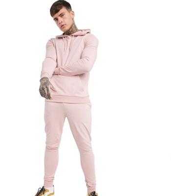 China Guangzhou Jwin Anti-UV Mens Unisex Pink Tracksuits Gym Tracksuits Wholesale Custom White Jogging Set for sale