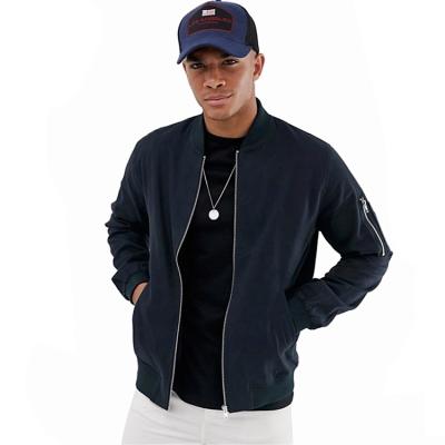 China Guangzhou JWIN Navy Custom Flight Mens QUICK DRY Fashion Casual Mens Polyester Bomber Jackets for sale