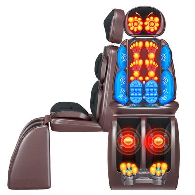 China LEERCON Neck OEM Portable Neck Back Foot Kneading Pose Vibration Massage Heating Home Electric Massage Cushion for sale