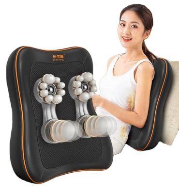 China New Arrival Home&office Back Support Handheld Remote Control Shiatsu Kneading Knocking Electric Massage Pad With Heating for sale