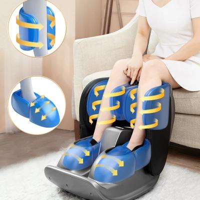 China Foldable Electric Shiatsu Foot SPA Leg Calf Beautician Heating Vibration Air Pressure Massager Machine Ball Roller Foot Massager for sale