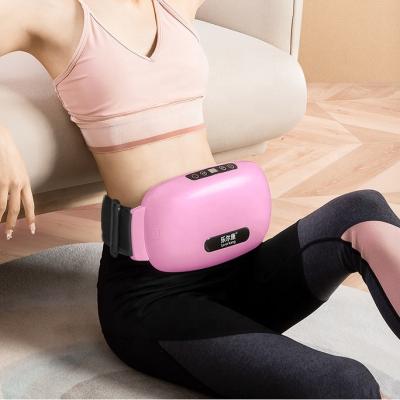 China Portable Rechargeable Battery Paralysis Equipment Portable Sports Relax Recovery Belt Abdomen Stomach Massager with Heat for sale