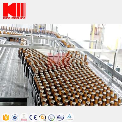 China King Beverage Machine One Full Carbonated Beer Drinks Glass Bottle Filling Line for sale