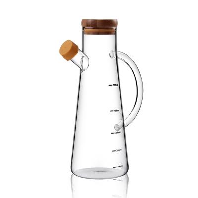 China High Seal Borosilicate Glass Oil Can With Graduated Liquid Flavoring Bottle for sale