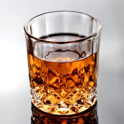 China European Personalized Father's Day Gift 300ml Shot Glasses Transparent Thickened Whiskey for sale