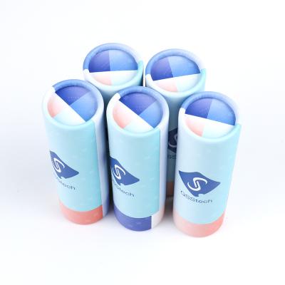 China Biodegradable custom eco friendly cardboard container/type deodorant lip balm skin care lip gloss twist up tube paper packaging for sale