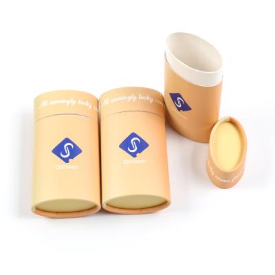 China 10g~100g Free-Plastic Combination Solid Cylinder Cardboard Biodegradable Lift Up Deodorant Containers Sunscreen Cosmetic Packaging Paper Tube for sale