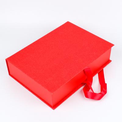 China Low Moq Recyclable Empty Packing Box Announcement Box For Wholesale Custom Luxury Large Gift Package Velvet Invitation Magnetic Gift Box for sale