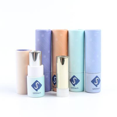 China Recyclable Universal Cylindrical Button Lock Cylindrical Universal Button Lock Lip Gloss Lip Balm Tube Box Child Safe Custom Paper Tubes for sale