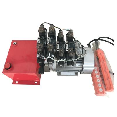 China 220v Electric Automatic High Speed ​​Hydraulic Power Pack Double Tire Flow Switch Tire Hydraulic Power Unit for sale