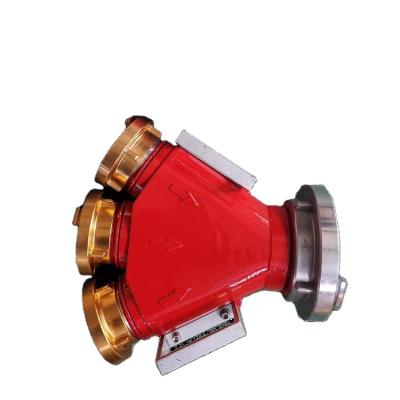 China Star Fitting Brass and Aluminum 3 Inch Fire Hose Fittings Turnout Pipe Fittings for sale