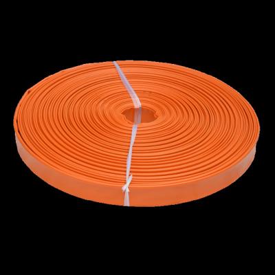 China Discharge 65mm Yellow Color PVC Lay Flat Irrigation Discharge Water Hose 1 inch to 8 inch, 15M to 100M for sale