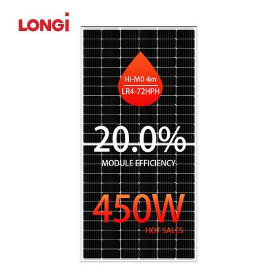 China Longi China Manufacture Solar Panel Mono 455W 545W 550W Solar Module With CE 72 Cell PV Panel 166mmx166mm for sale