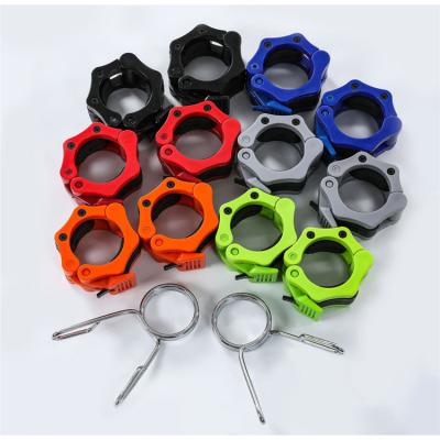 China Cross Fit Weightlifting Training Common Size Barbell Clamps 2 Inch Quick Release Bar Plate Locks Collar Clips For Barbell Lifting for sale