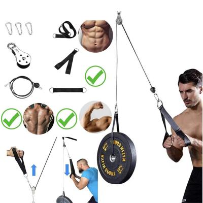 China Hot Amazon Eco-friendly home gym triceps pulley system pulley home gym system diy cable pulley system low price amazon eco-friendly pulley system for sale