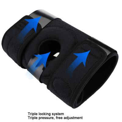 China Outdoor Sport Adjustable Breathable Protective Gear Elasticity Knee Sleeve Retraining Working Elastic Knee Pad for sale