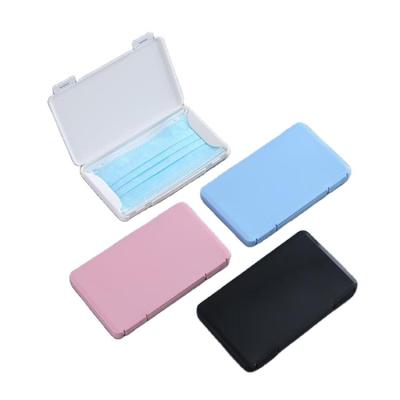 China Customized Viable Plastic Pouch Face Case Holder Storage Masking Masking Box,Portable Masking Case Face Masking Storage Box for sale