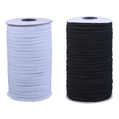 China 3mm 4mm 5mm6mm round 8mm flat strong rubber bungee elastic cord flexible high quality polyester rubber band for garment sewing for sale