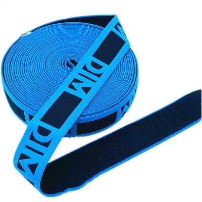 China Elastic Eco - Friendly Soft Knitted Polyester Elastic Woven Nylon Straps Jacquard Patterned Webbing for sale