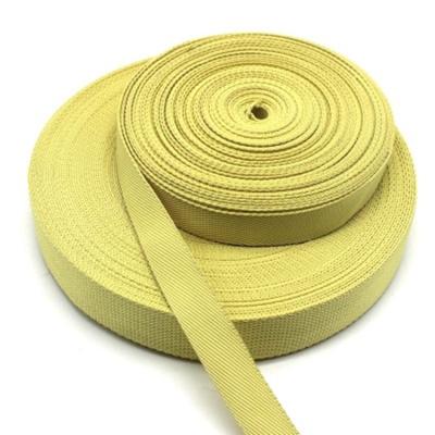 China High Modulus 20*1.5mm Flame Retardant Aramid Webbing Para Elastic Aramid Tape for sale