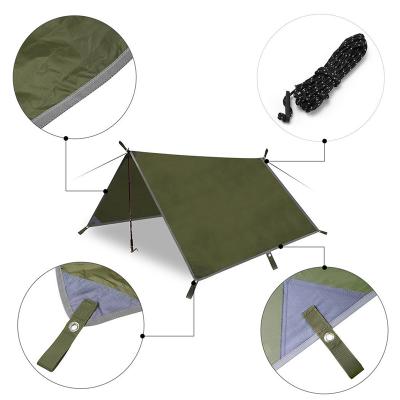 China 4-6 Cords Waterproof Sunshade Rain Fly Tent Tarpaulin 50+ UV for sale