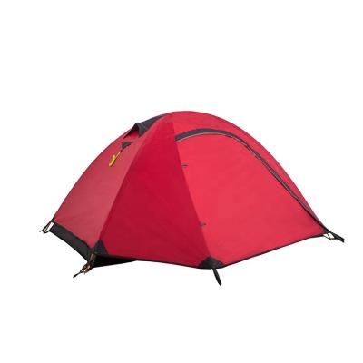 China New Design 190t UV-resistant Polyester 2 Person Pop Up Outdoor Camping Tent Double Layer Double Layer for sale