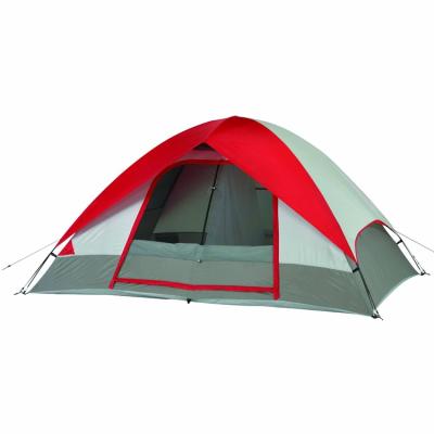 China 2017 New Design Fiberglass Single 2 Room Family Dome Camping Tent for sale