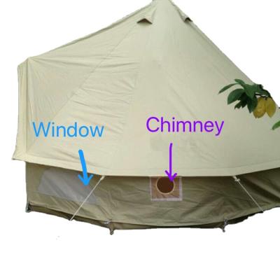 China Straight Bracing Type 4M 5M 6M Factory Manufacturer New Design Canvas Bell Tent for sale