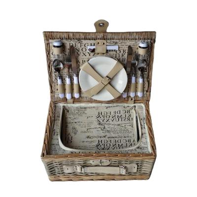 China China picnic basket perfect for family camping, luxury wicker basket for sale