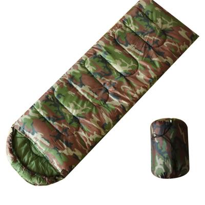 China Camping Windproof Single Person Cloth Polyester Camouflage Waterproof Sleeping Bag for sale