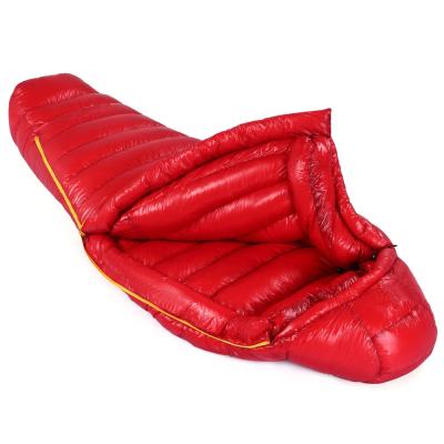 China Wholesale Adult Outdoor Camping Goose Envelope Type Down Winter Sleeping Bag for sale