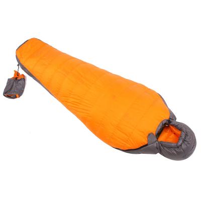 China Envelope Type 3 Season Ultra Light Outdoor Camping Goose Down Mummy Sleeping Bag for sale