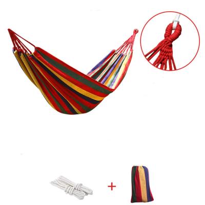 China Portable Rainbow 2 Person Tropical Double Hammock Bed For Camping for sale