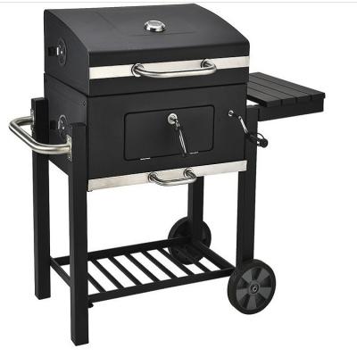 China Easily Assembled Outdoor Charcoal BBQ Stove With Wheels Easy To Install Mobile Oven BBQ Grills Family Dinner BBQ Charcoal Grill for sale