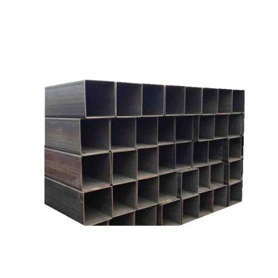 China Liquid pipe main grade 100x100mm iron seamless tube box section cavity bar rectangular black square steel pipe for sale