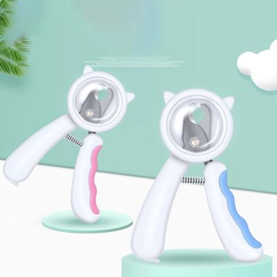 China Viable Dog Grooming Scissors Pet Splatter Proof Pet Nail Clippers With Safety Guard Anti-splash Nail Clippers for sale