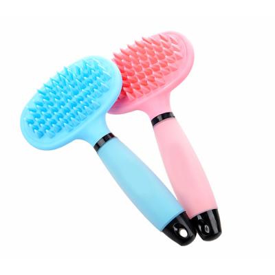 China Viable Dog Hair Removal Brush Comb Pet Grooming Pet Bathing Tool Massager Brush for sale