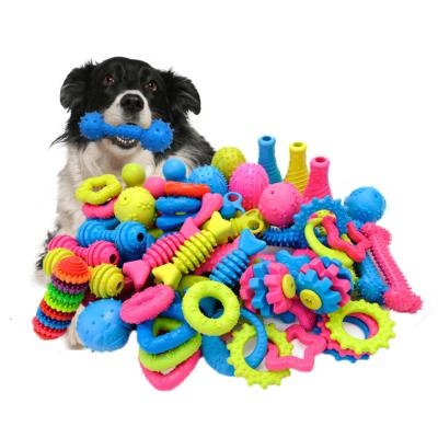 China 2021 Wholesales Viable Rubber Pet Toys Assorted Kinds Pet Toys Dog Soft Squeaky Pet Toys and Accessories for sale