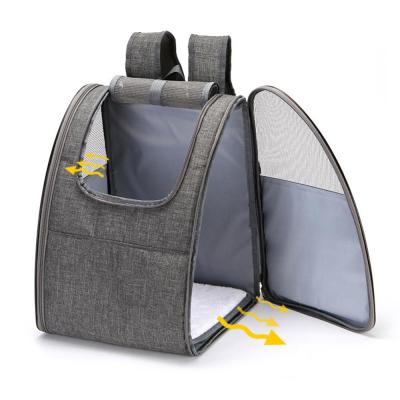 China Durable 2 Sides Ventilation Fashion Carrier Pet Bag Mesh Pet Carrier Travel Cat Stored Dog Carry Backpack for sale