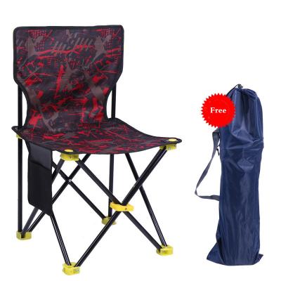 China Eco-freindly Small Folding Four-corner Chair Painting Chair Portable Camping Leisure Fishing Chair for sale