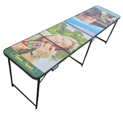 China Custom Printing Outdoor Beer Pong Table Eco-freindly Beer Pong Table High Quality Folding Table for sale