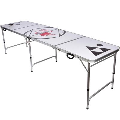 China Creative Beer Pong Table Eco-freindly Beer Pong Table Foldable 8ft Folding Table for sale